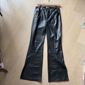 Women's 12th Tribe Black Faux Leather Pants